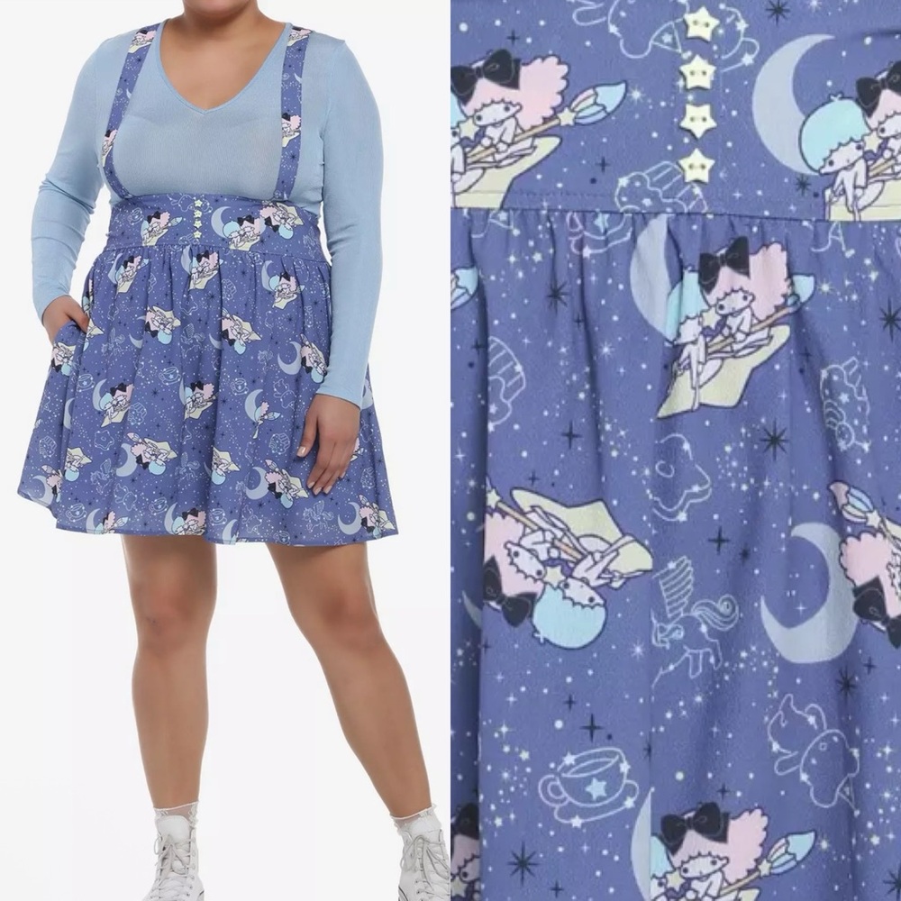 NWOT Hot Topic Little Twin Stars suspender skirt